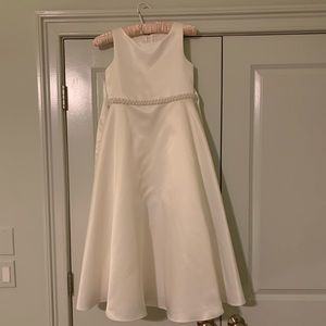 Girls long white dress